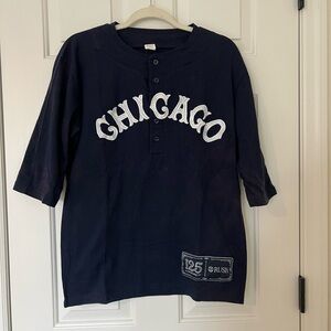 Navy Tee with Chicago Design